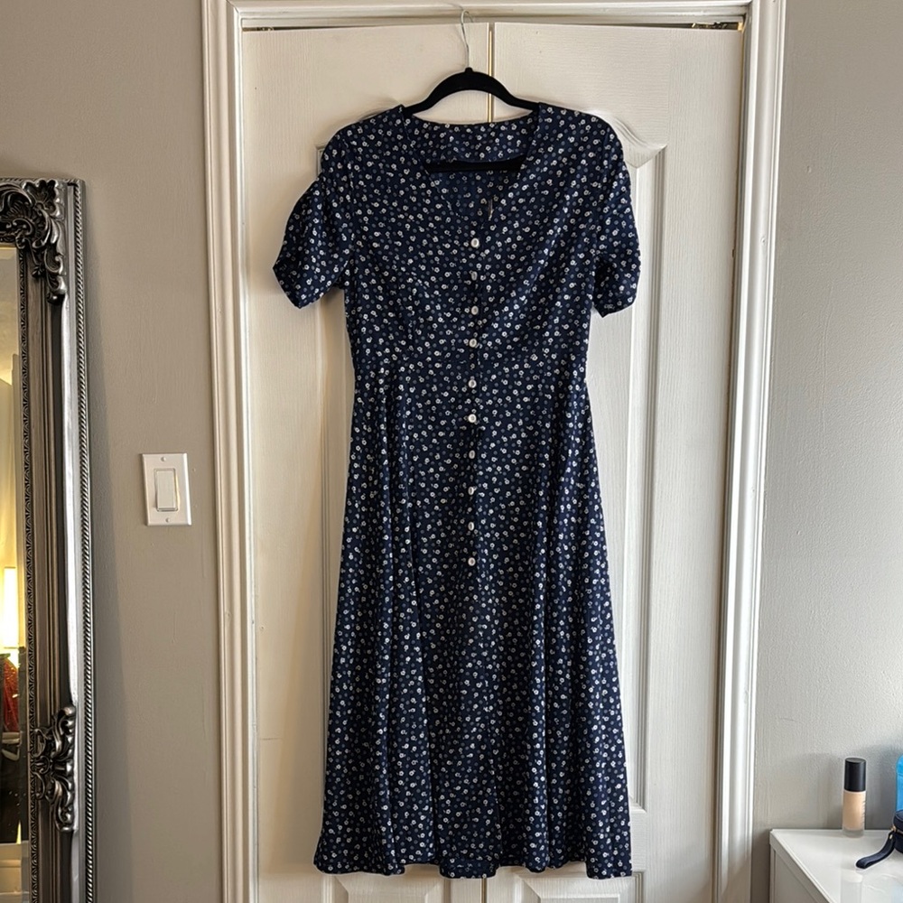 Floral Button-Down Dress